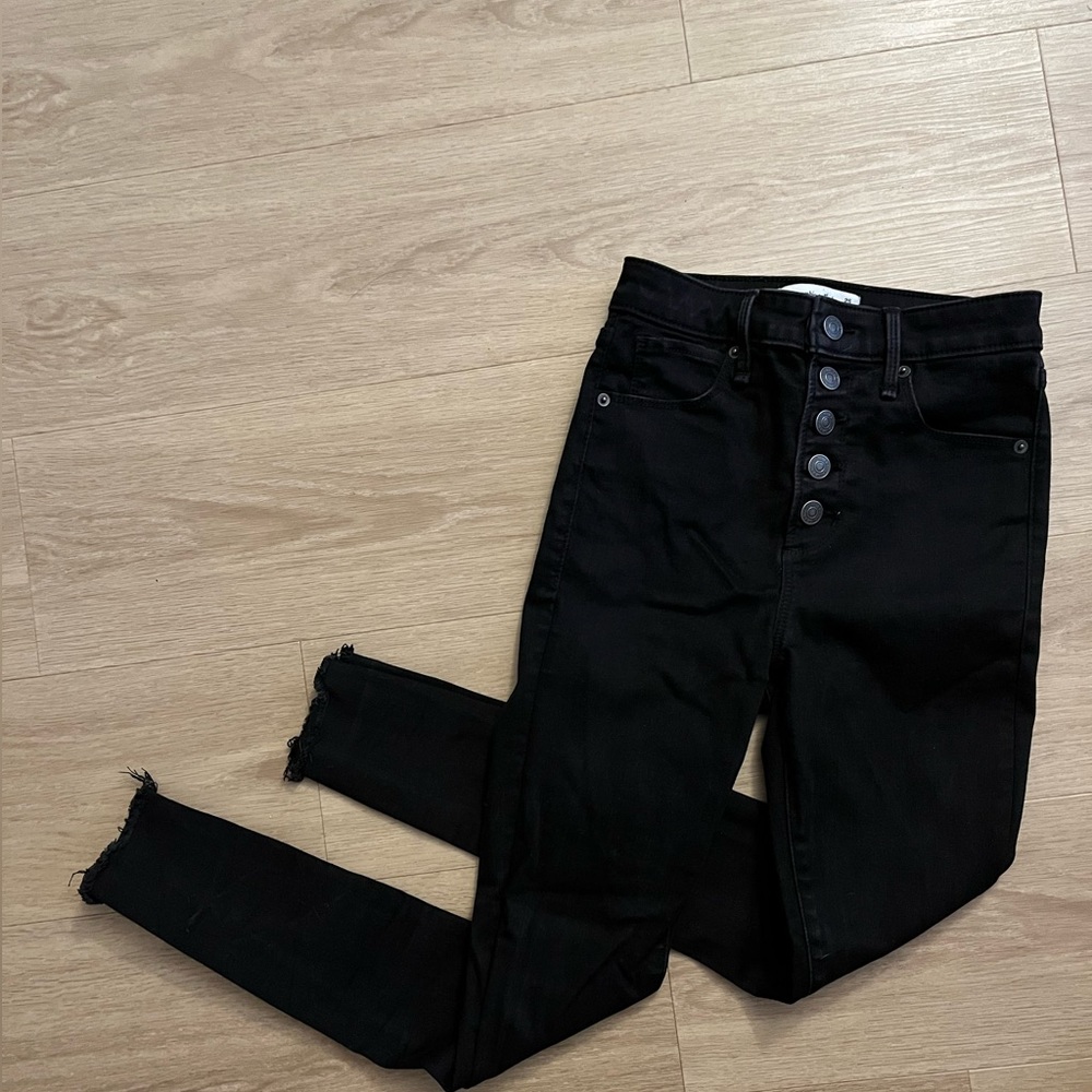 Abercrombie Super Skinny High Ride Ankle Jeans